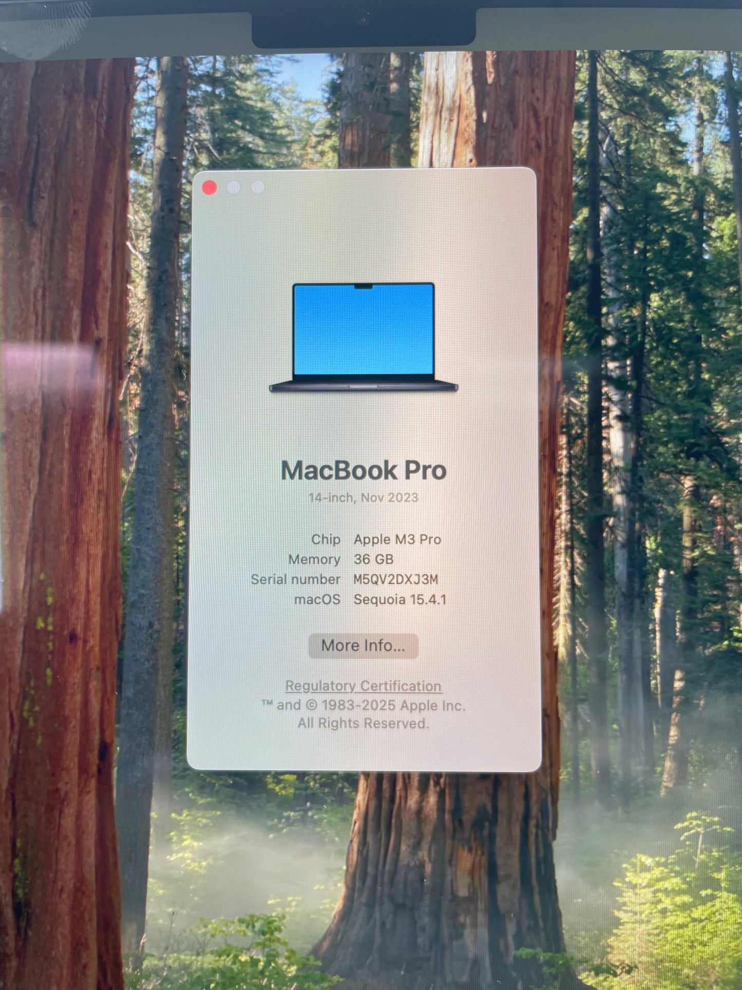 2023 Apple MacBook Pro 14" M3 Pro 18C GPU 4.0GHz 36GB RAM 512GB SSD A2992