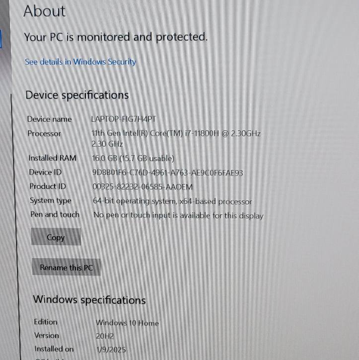 ASUS ROG Zephyrus G16 GU603H 16" i7-11800H 2.3GHz 16GB RAM 512GB RTX 3050 Ti
