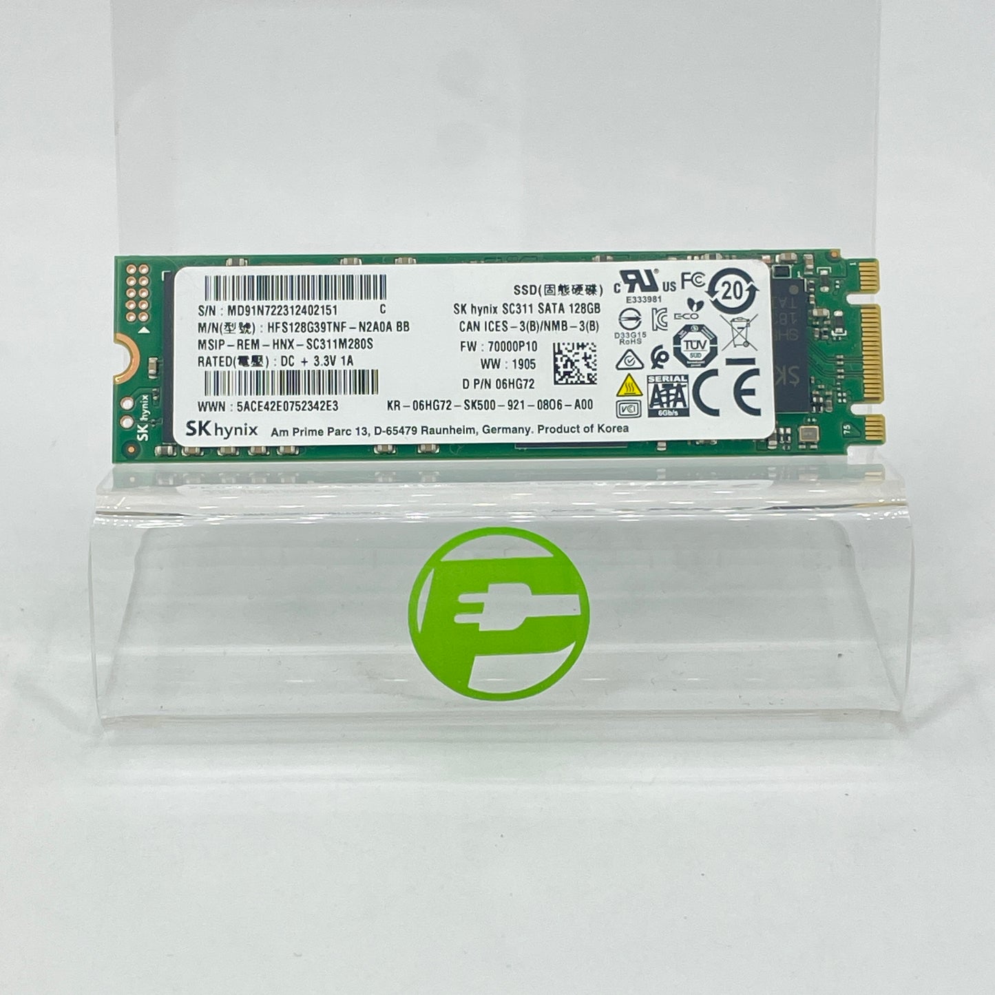 SK Hynix 2280mm SC311 128GB SATA III 6Gbps SSD HFS128G39TNF-N2A0A BB