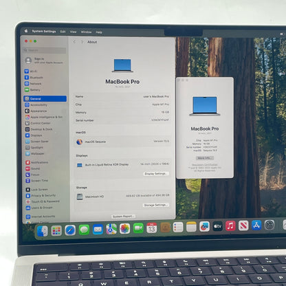 2021 Apple MacBook Pro 14" M1 Pro 14C GPU 3.2GHz 16GB RAM 512GB SSD MKGR3LL/A