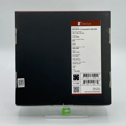 Noctua NF-F12 IndustrialPPC 120X120X25mm IP52 12V Cooling Fan 3000 PWM