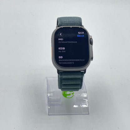 Unlocked Apple Watch Ultra 2 49MM Black Titanium Green/Olive MX4T3LW/A