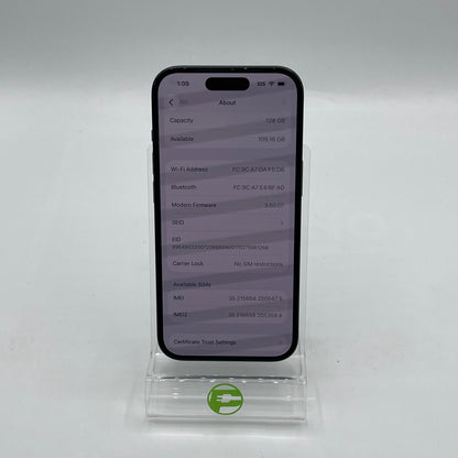 Factory Unlocked Apple iPhone 15 128GB Black MTLV3LL/A