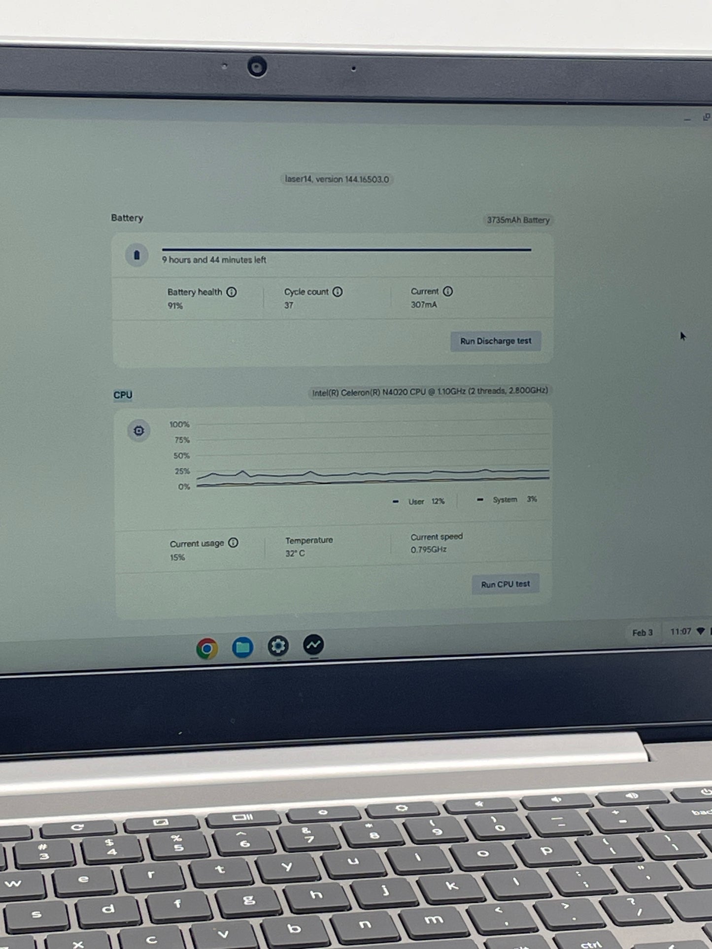 Lenovo IdeaPad 3 CB14IGL05 14" Celeron N4020 1.1GHz 4GB RAM 64GB