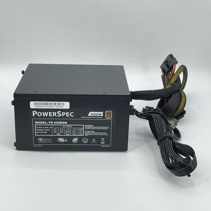 PowerSpec PS 650BSM 650BSM 80 Plus Bronze 650W Semi Modular Switching Power Supply