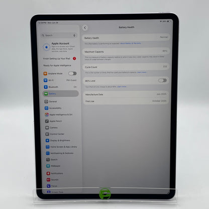 WiFi Only Apple iPad Air 13" M3 256GB Purple MCNR4LL/A