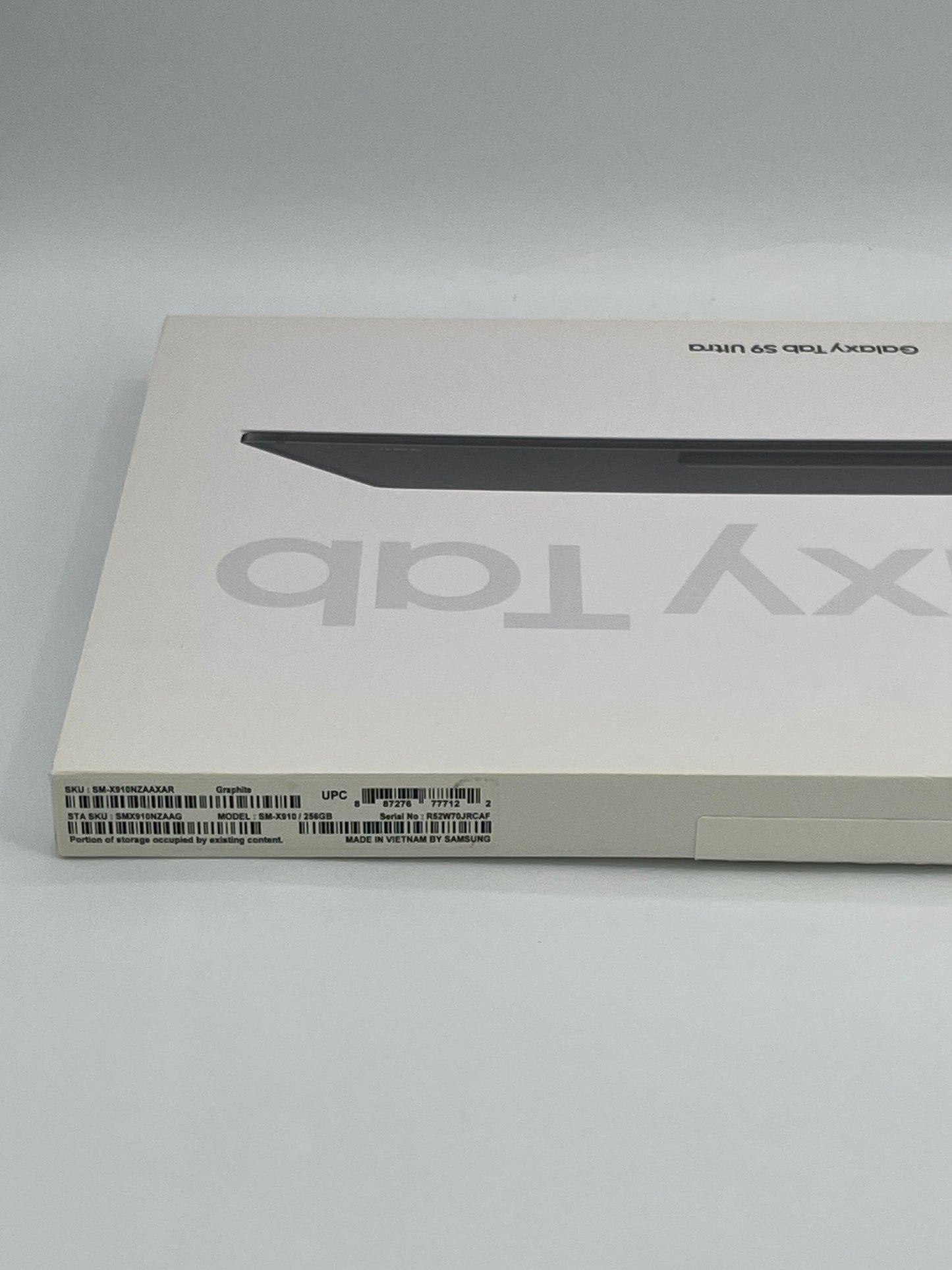 WiFi Only Samsung Galaxy Tab S9 Ultra 14.6" 256GB Gray SM-X910 S Pen