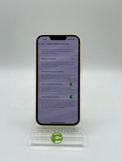T-Mobile Apple iPhone 14 128GB 18.6.1 Yellow MR3J3LL/A