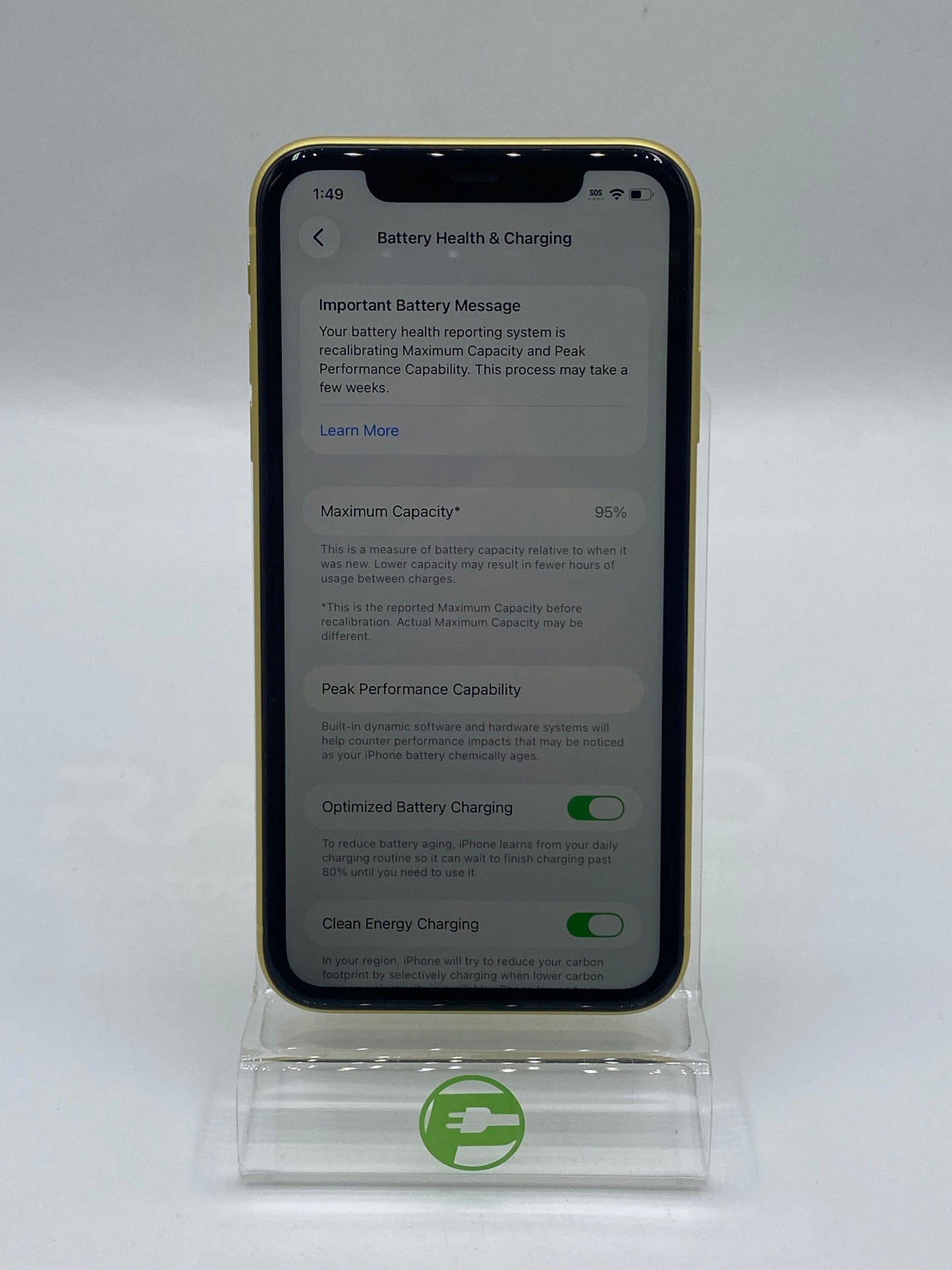 T-Mobile Apple iPhone 11 64GB 26.5 Yellow MWK32LL/A