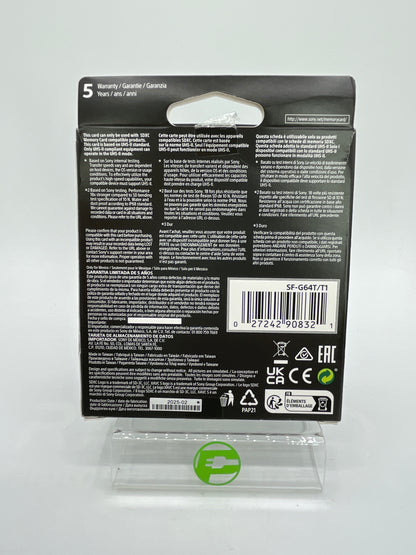 Sony Tough 64GB SDXC Memory Card SF-G64T
