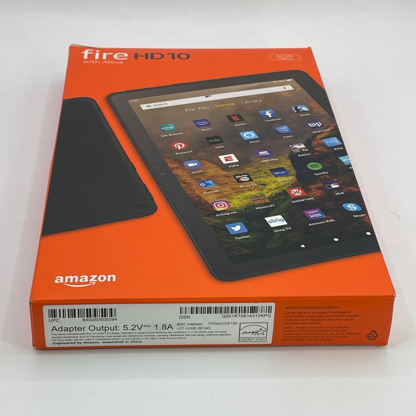 WiFi Only Amazon Kindle Fire HD 10 32GB Black