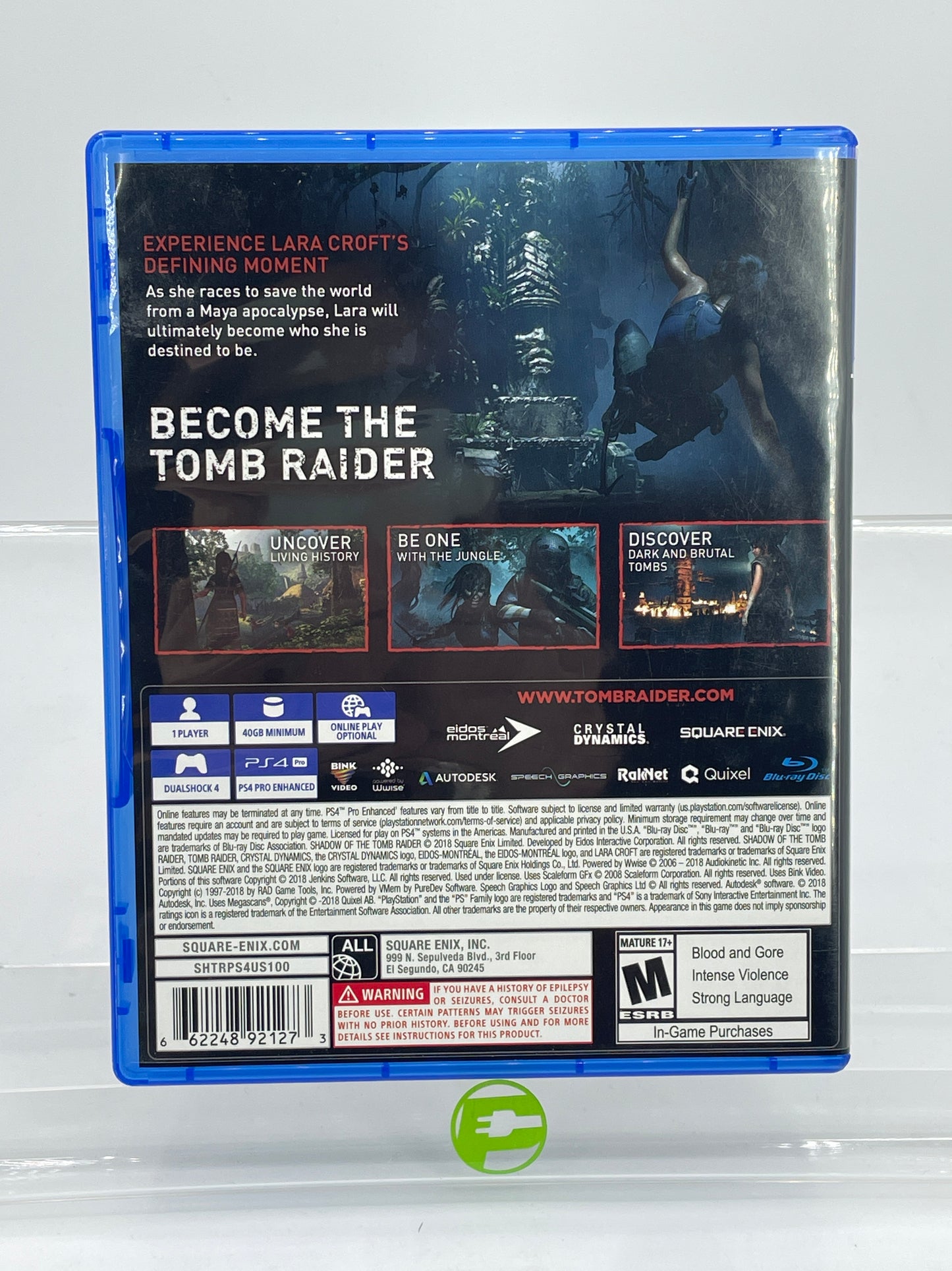 Shadow of The Tomb Raider (Sony PlayStation 4 PS4, 2018)