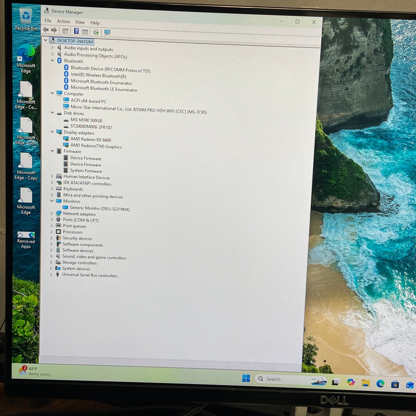 MSI Custom PC Ryzen 7 5700G 3.80GHz 16GB RAM 2TB HDD AMD Radeon RX 6600