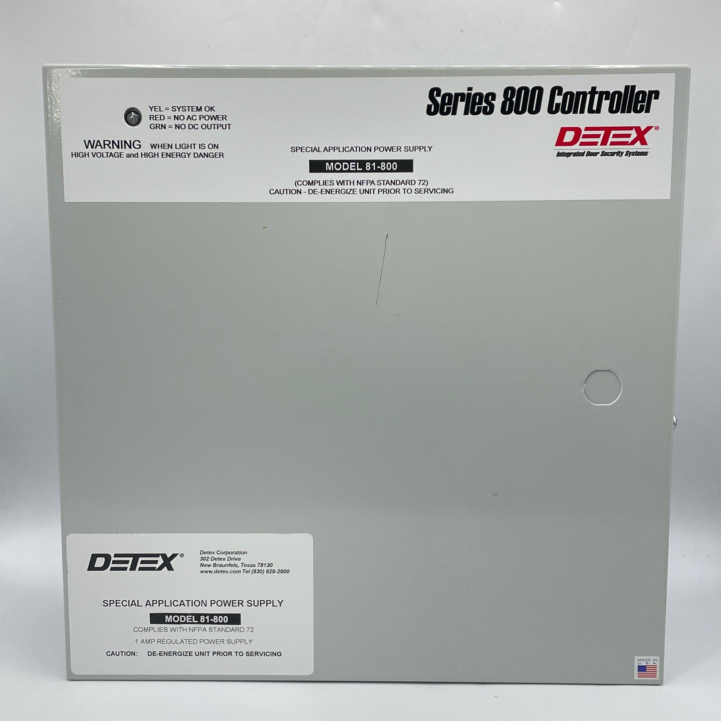 New Detex Series 800 Controller Integrated Door Security System 81-800