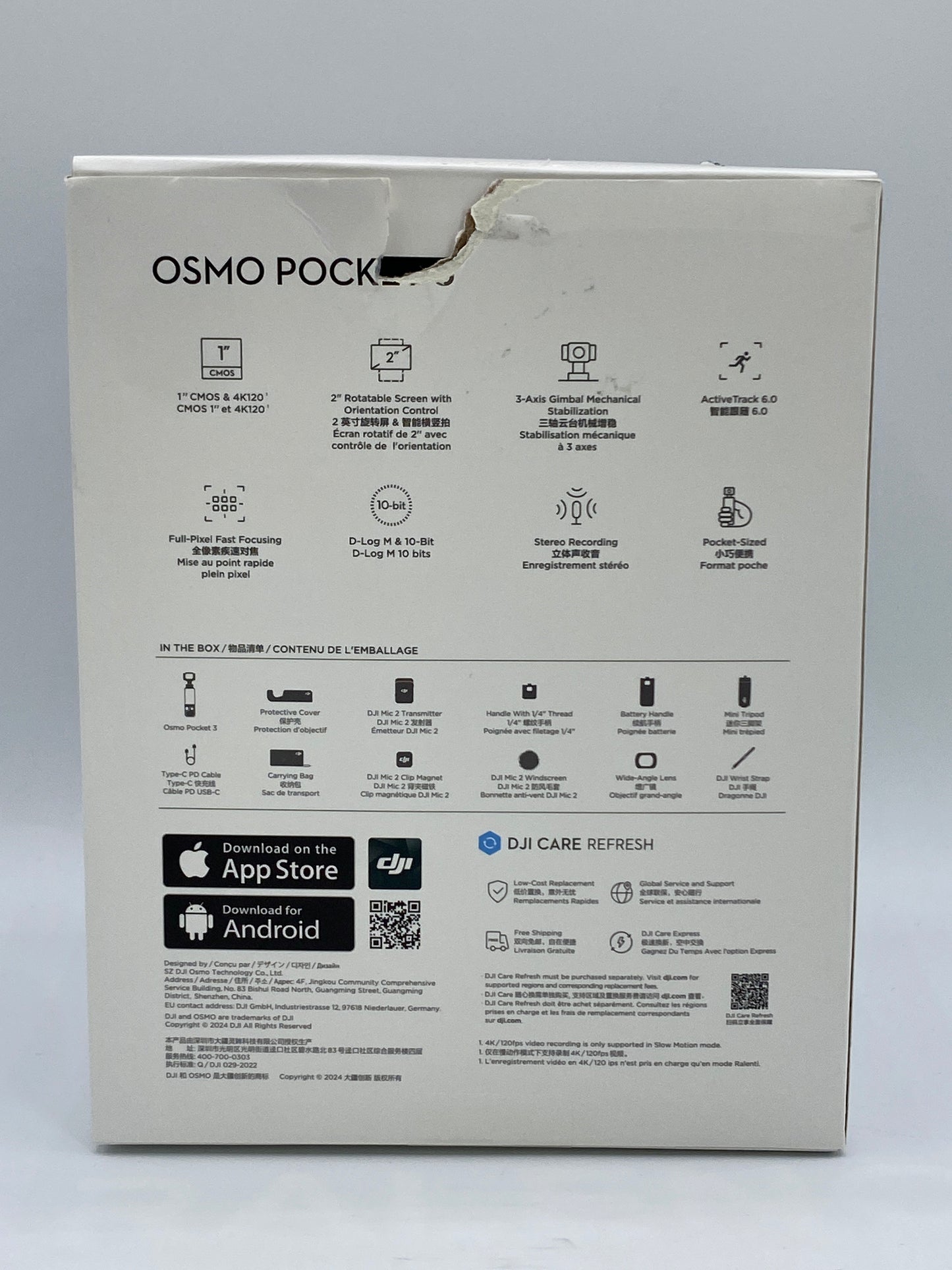 DJI Osmo Pocket 3 Creator Combo 9.4MP Action Camera 1DAE