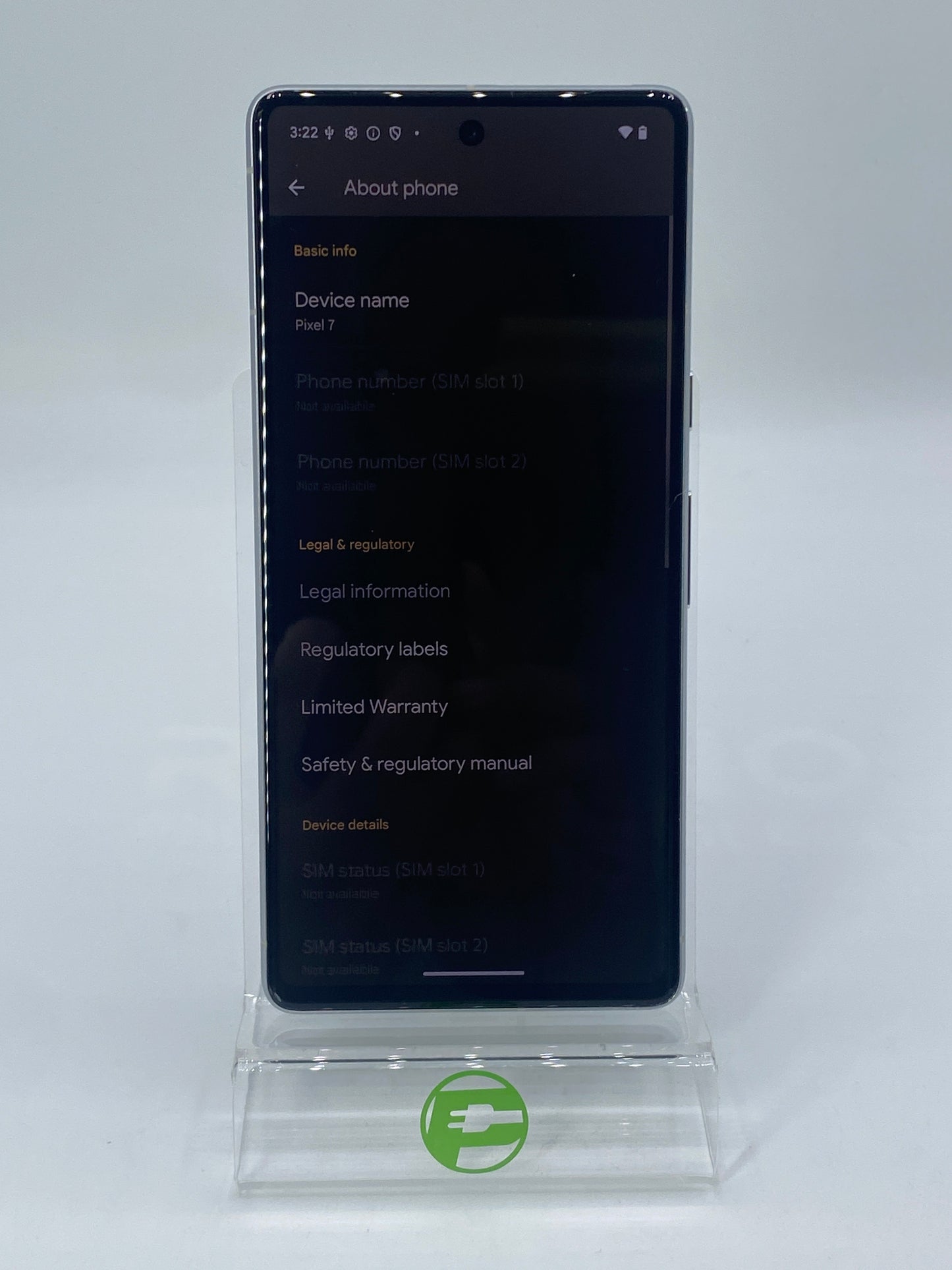 Verizon Google Pixel 7 128GB White