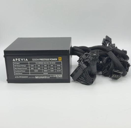 Apevia Prestige ATX-PR1000W 80 Plus Gold 1000W Non Modular Power Supply