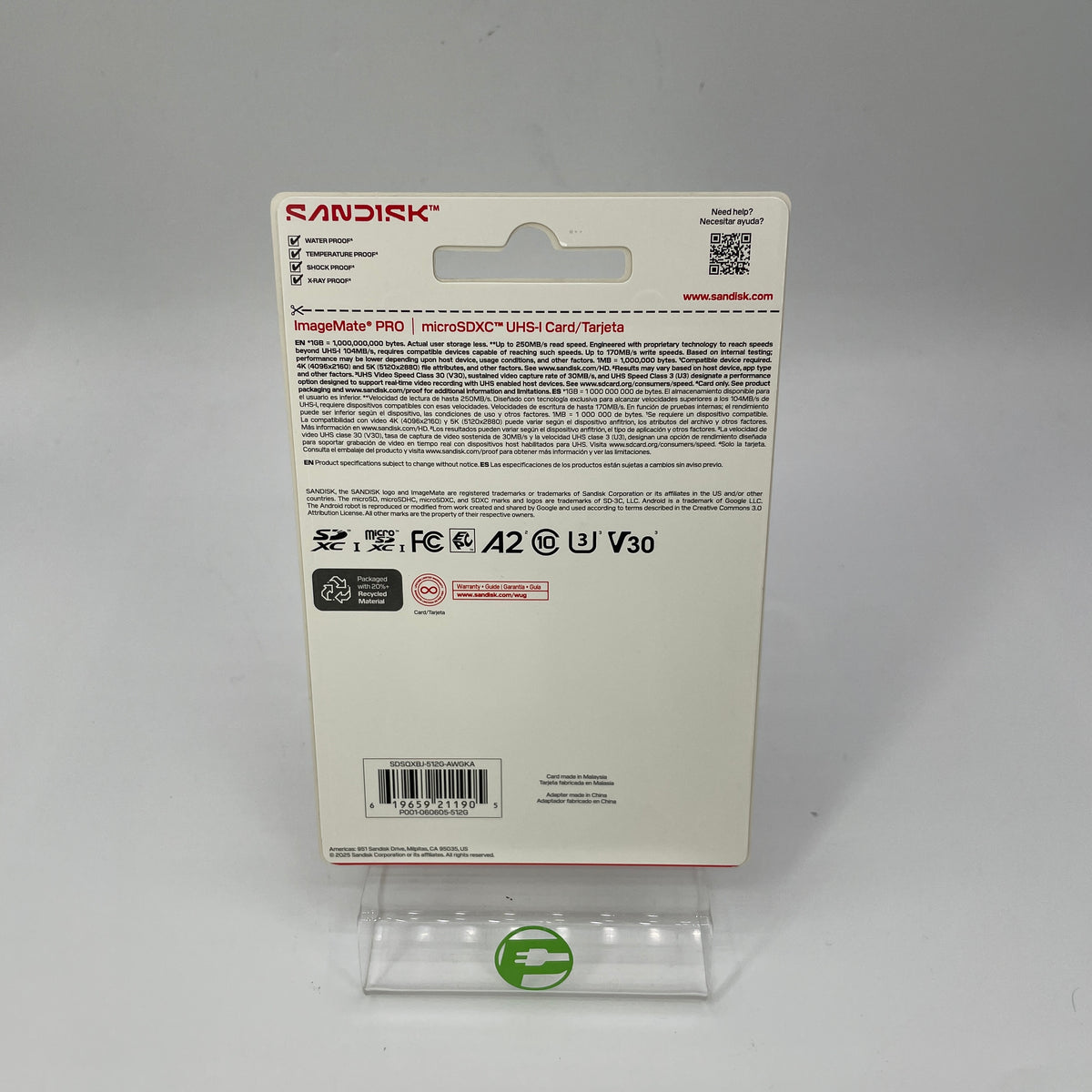 New Sandisk ImageMate PRO 512GB MicroSDXC UHS-I Card with Adapter