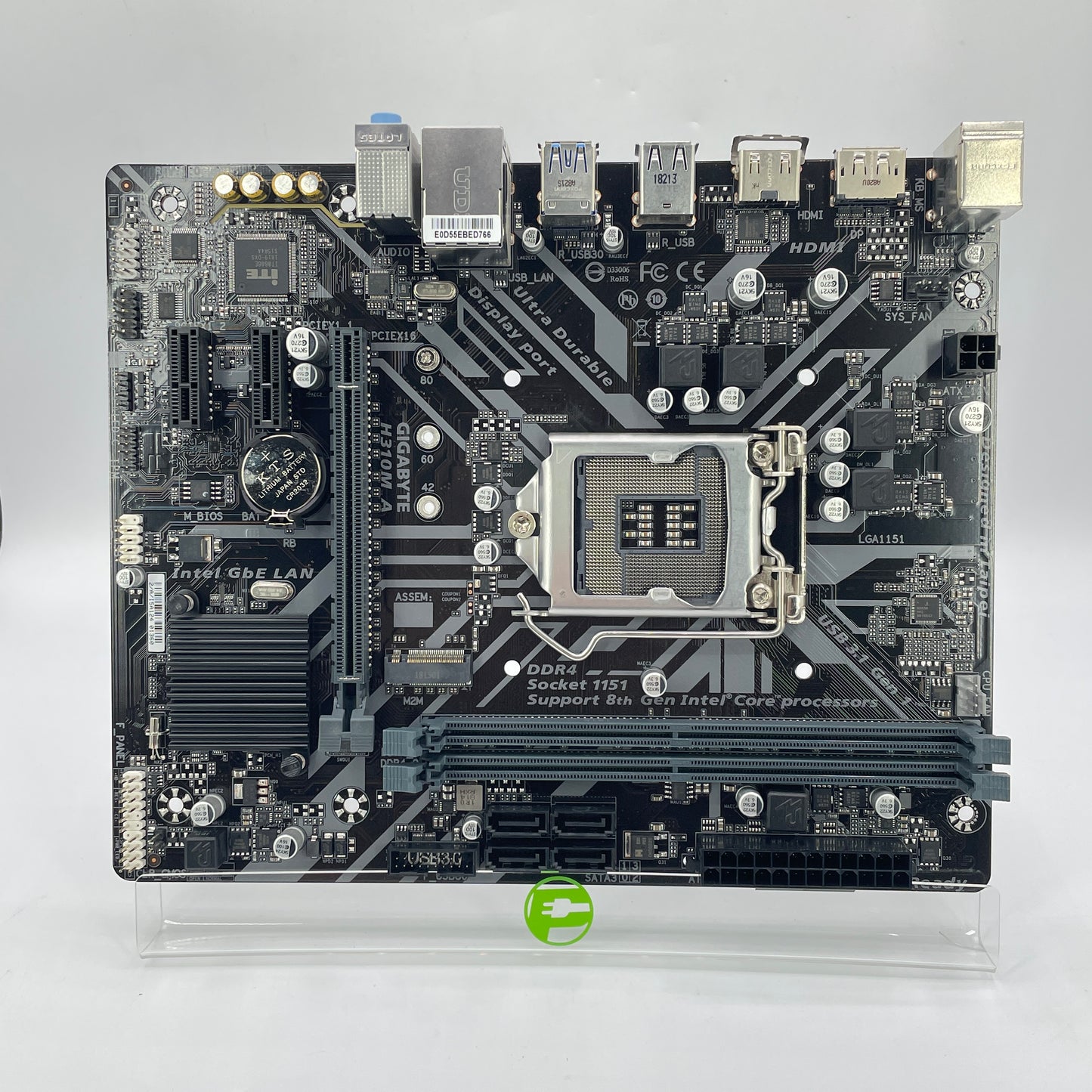Gigabyte H310A M LGA 1151 Intel Core i3-9100 04 Cores 3.40GHz microATX