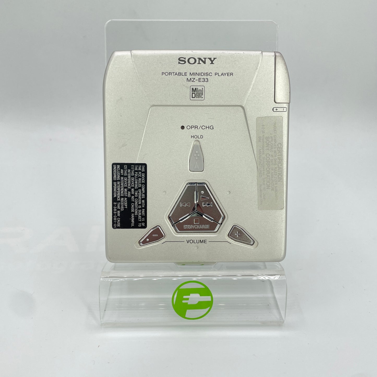 Sony MZ-E33 Portable Minidisc Player