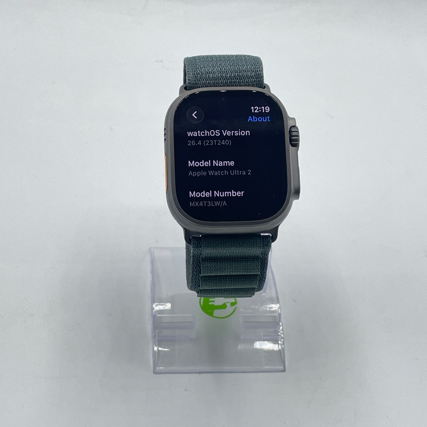 Unlocked Apple Watch Ultra 2 49MM Black Titanium Green/Olive MX4T3LW/A