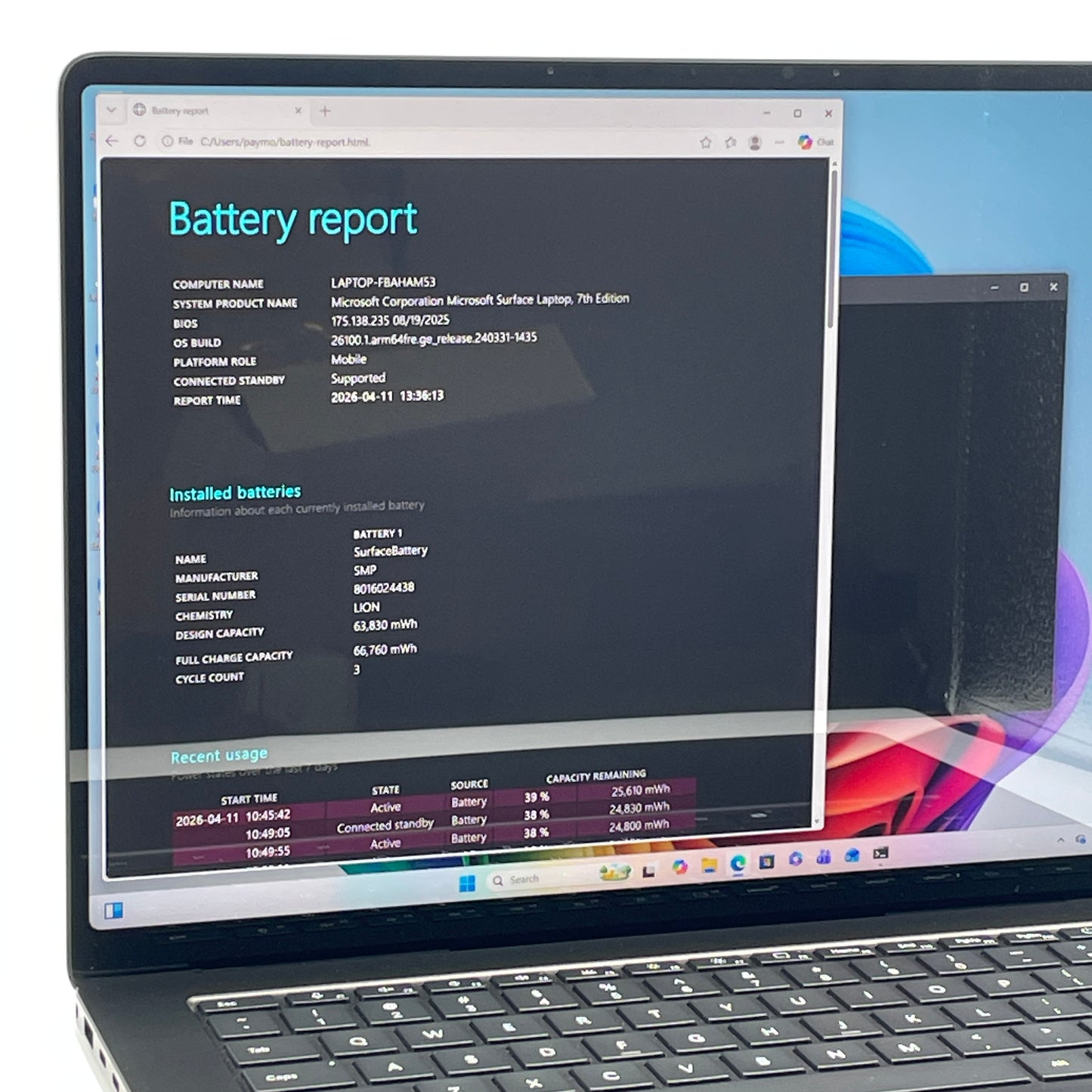 Microsoft Surface Laptop 7 2037 15" Snapdragon X Elite 3.4GHz 32GB RAM 1TB SSD