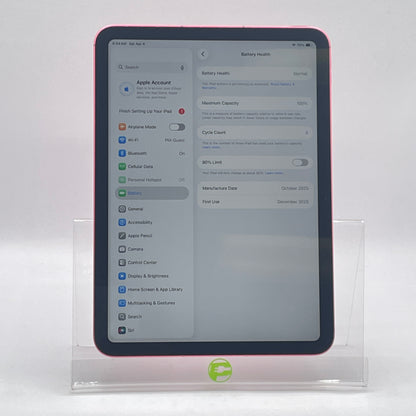 Unlocked Apple iPad 11" (A16) 128GB Pink MD7J4LL/A