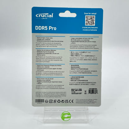 New Crucial PRO DDR5 32GB (2x16GB) RAM DDR5 5600MHz CP16G58C46US.C8D