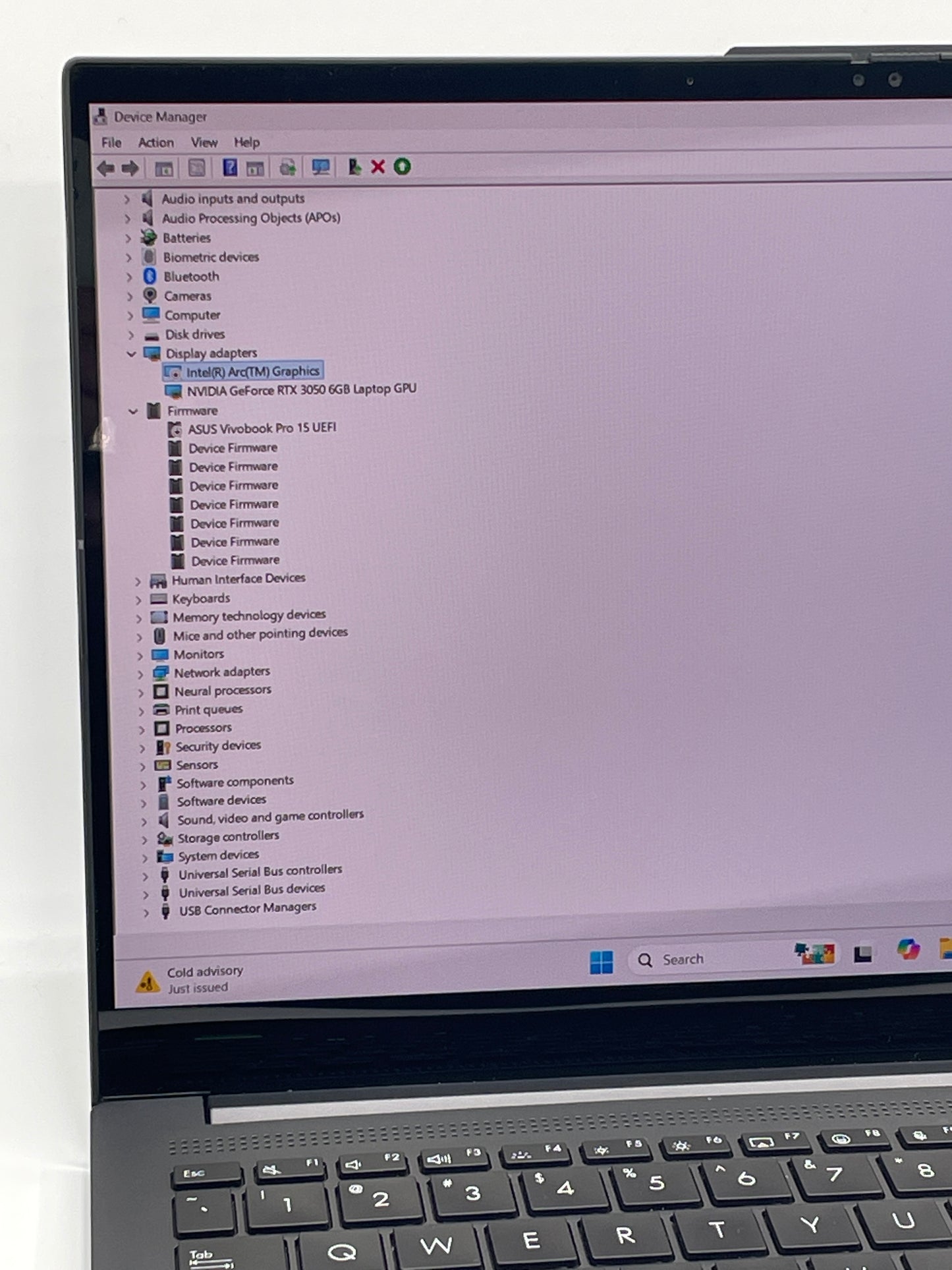 Asus Vivobook Pro15 Q553M 15.6" Core Ultra 7 155H 3.8GHz 16GB 1TB GeForce RTX 3050 Read