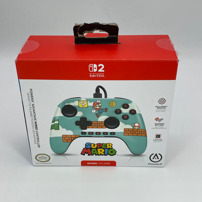 Nintendo Switch 2 Wired Controller Mario Time PowerA 