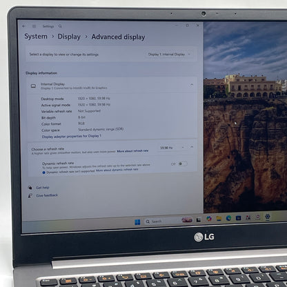 LG UltraPC 15 15U70P 15.6" i7-1165G7 2.8GHz 16GB RAM 512GB SSD GeForce GTX 1650 Ti
