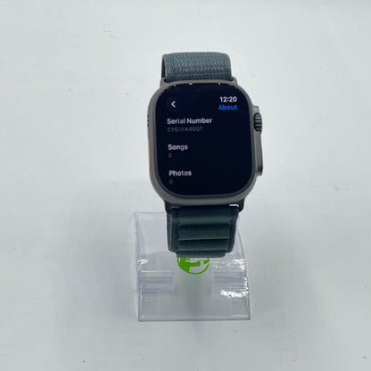 Unlocked Apple Watch Ultra 2 49MM Black Titanium Green/Olive MX4T3LW/A