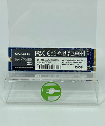 Gigabyte  2280mm Gen3 2500E  500GB M.2 NVMe Gen 3.0 x 4 SSD G325E500G