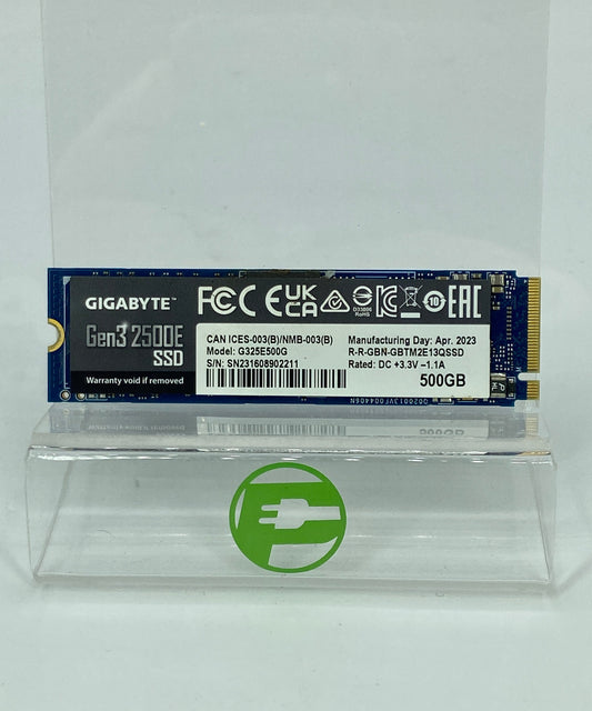 Gigabyte  2280mm Gen3 2500E  500GB M.2 NVMe Gen 3.0 x 4 SSD G325E500G