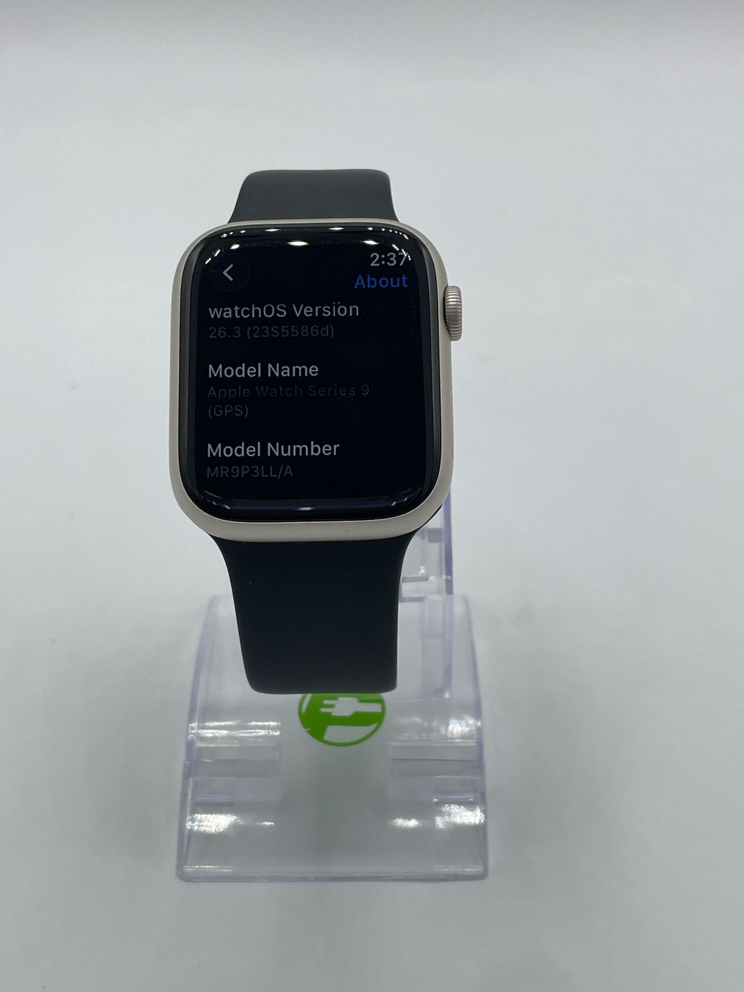 GPS Only Apple Watch Series 9 45MM Starlight Midnight Sport Band MR9P3L/A