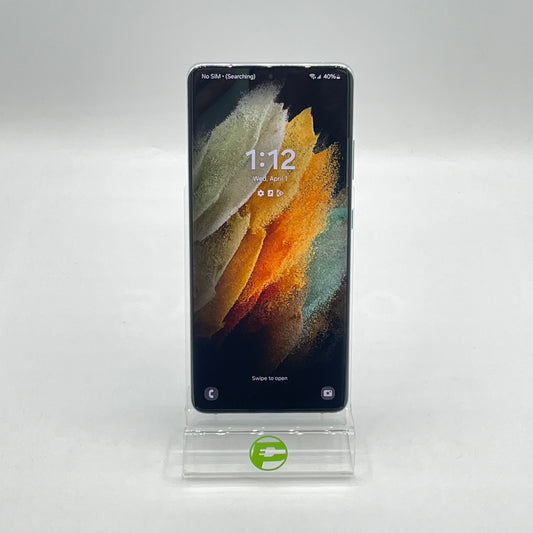 Unlocked Samsung Galaxy S21 Ultra 5G 12GB RAM 128GB SM-G998U Arctic Silver