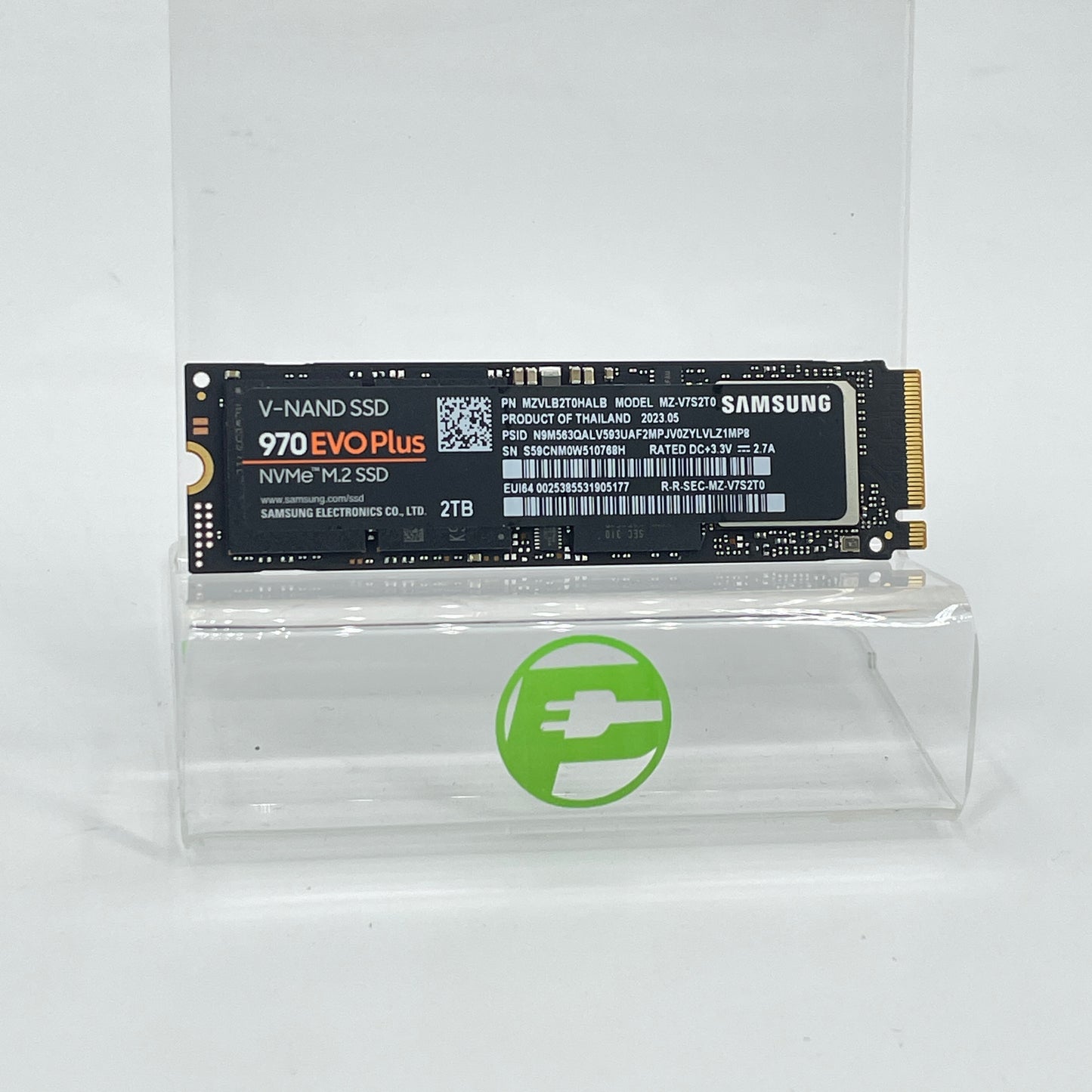 Samsung 2280mm 970 EVO Plus 2TB M.2 NVMe Gen 3.0 x 4 SSD MZ-V7S2T0