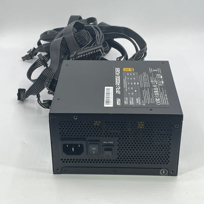 MSi MPG A1000G PCIE5 80 Plus Gold 1000W Fully Modular Switching Power Supply