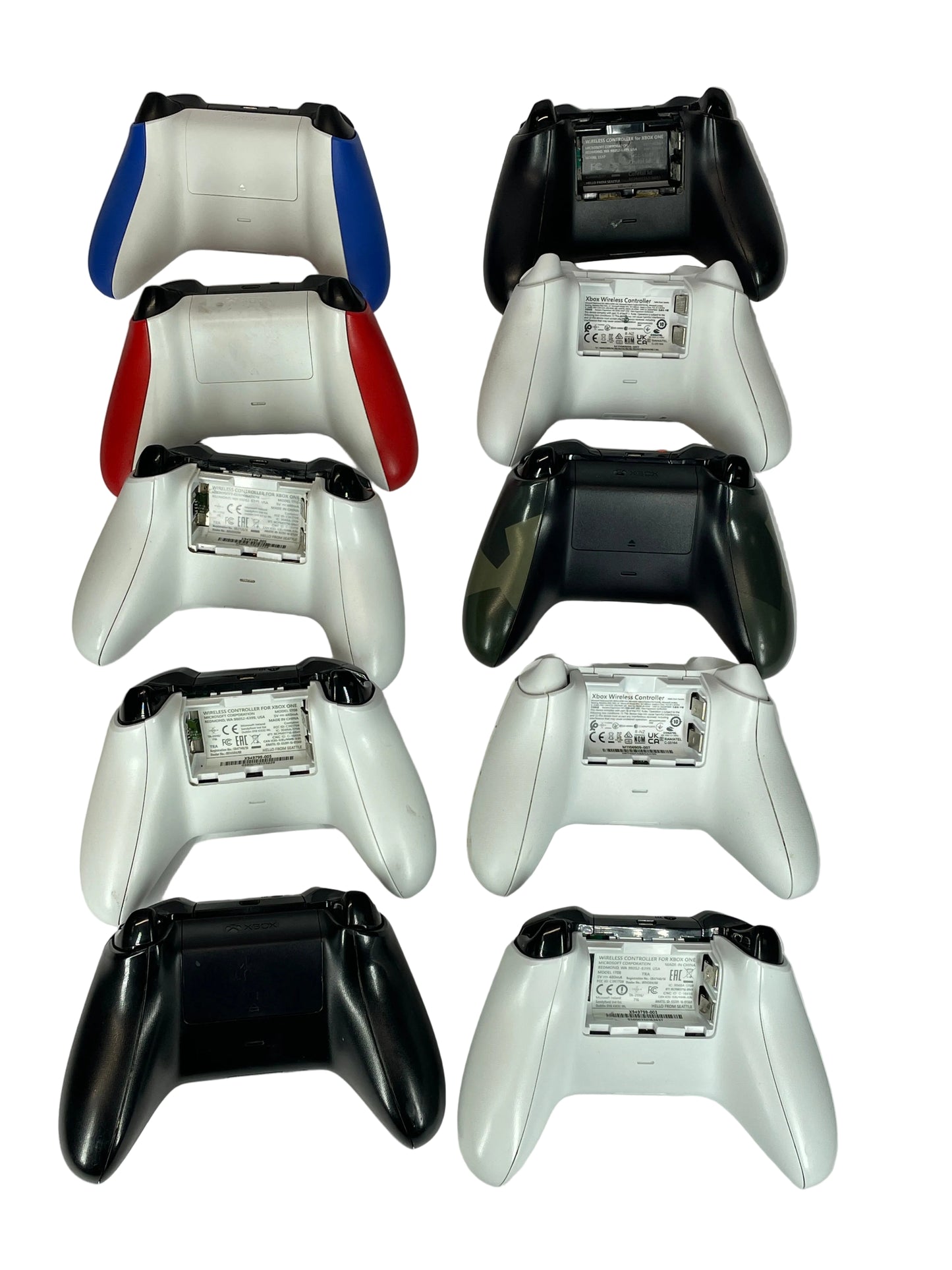 Broken Lot of 10 Microsoft Xbox One/Xbox Wireless Controllers