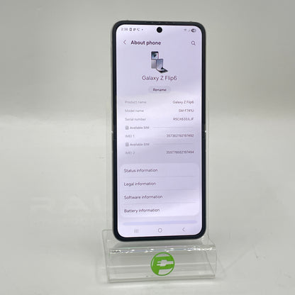 Factory Unlocked Samsung Galaxy Z Flip6 12GB RAM 512GB SM-F741U Silver Shadow