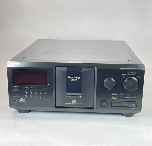 SONY High Density Linear Convertor System Mega Storage 300 CD Player CDP-CX355
