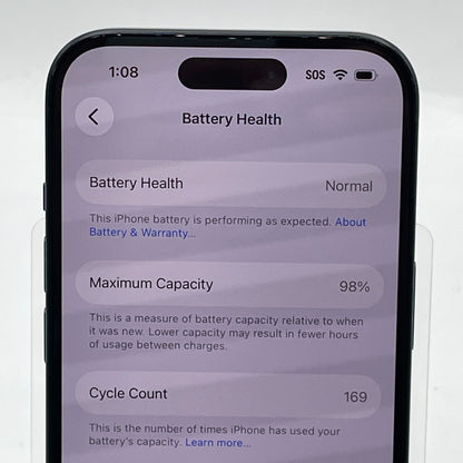 Factory Unlocked Apple iPhone 15 128GB Black MTLV3LL/A