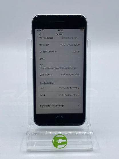 Unlocked Apple iPhone SE 2nd Gen 64GB White MHHH3LL/A