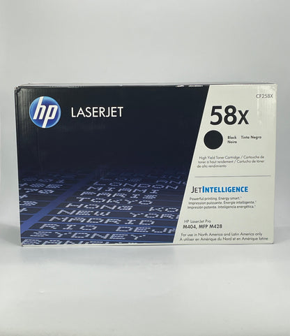 New HP CF258X 58X Black Laser Toner Cartridge