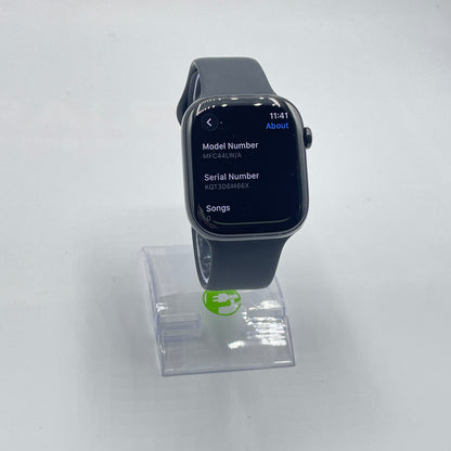 Unlocked Apple Watch Series 11 46MM Jet Black Aluminum Black Sport Band MFC44LW/A