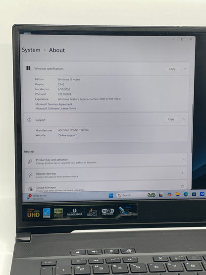 Asus ROG Zephyrus M15 GU502L 15.6"i7-10750H 2.6GHz 16GB 1TB SSD GeForce RTX 2060