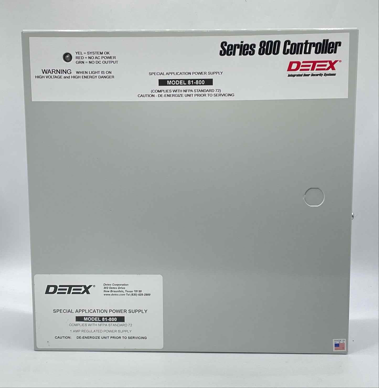 Detex Series 800 Controller Integrated Door Security System 81-800