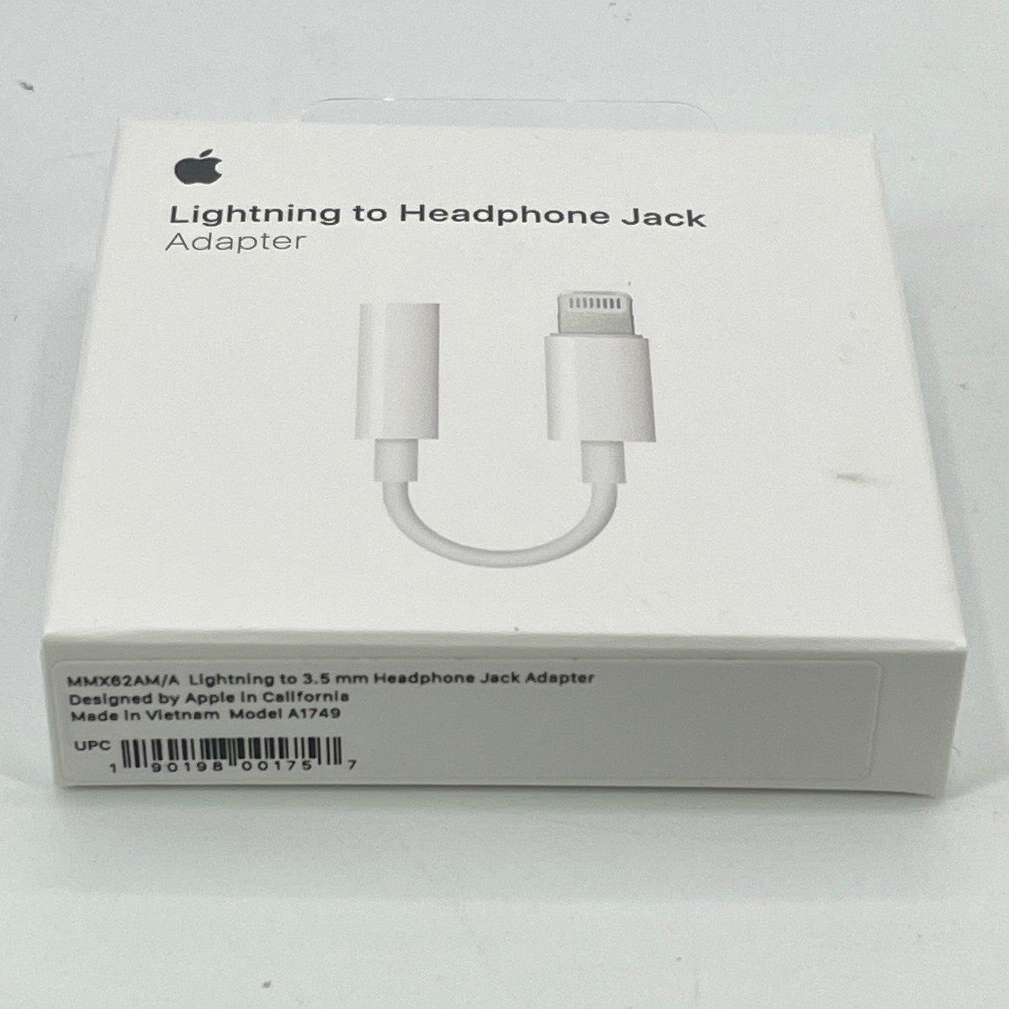 New Apple Lightning to 3.5mm Headphone Jack Adapter White MMX62AM/A Adapter