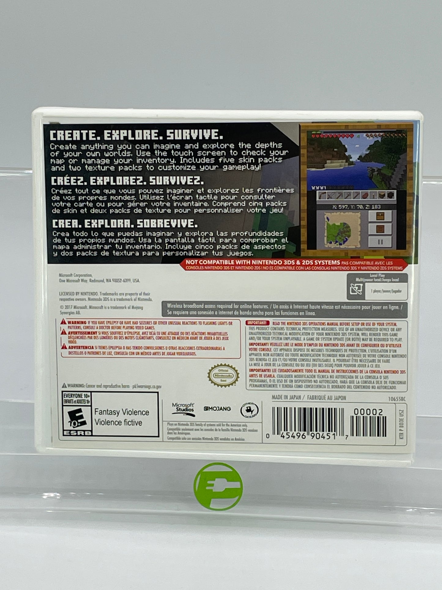 Minecraft New Nintendo 3DS Edition (Nintendo 3DS, 2017) CIB