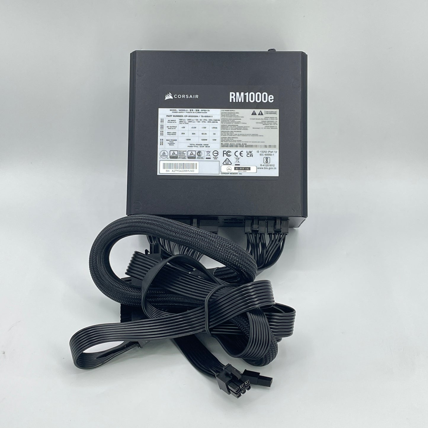 Corsair RM1000e RPS0179 80 Plus Gold 1000W Fully Modular Power Supply
